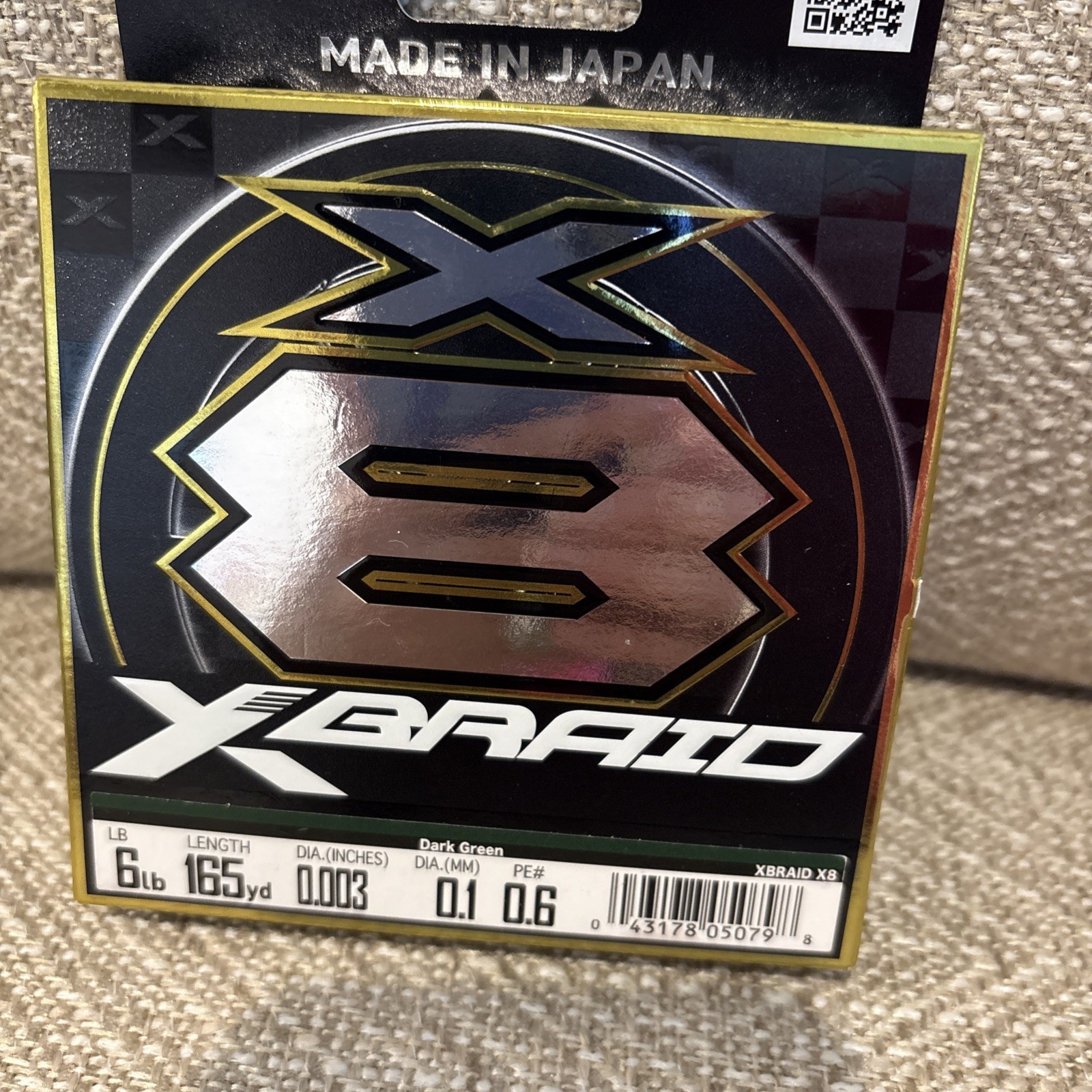 Daiwa Braid X8 Braid 6lb, 330yd Dark Green