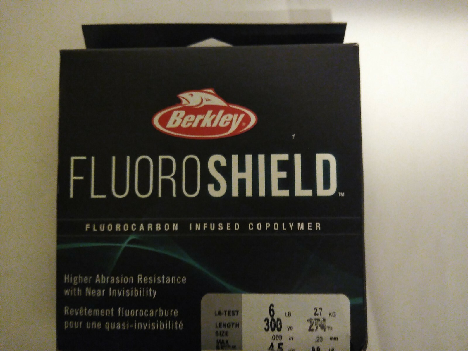 FluoroShield Fluorocarbon Infused Copolymer Fishing Line 6 LB 300 Yards Clear