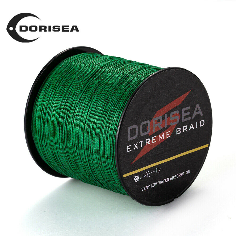 Dorisea Moss Green 300M/1000M/2000M Super Power pe Braided Fishing Line 6-300lbs