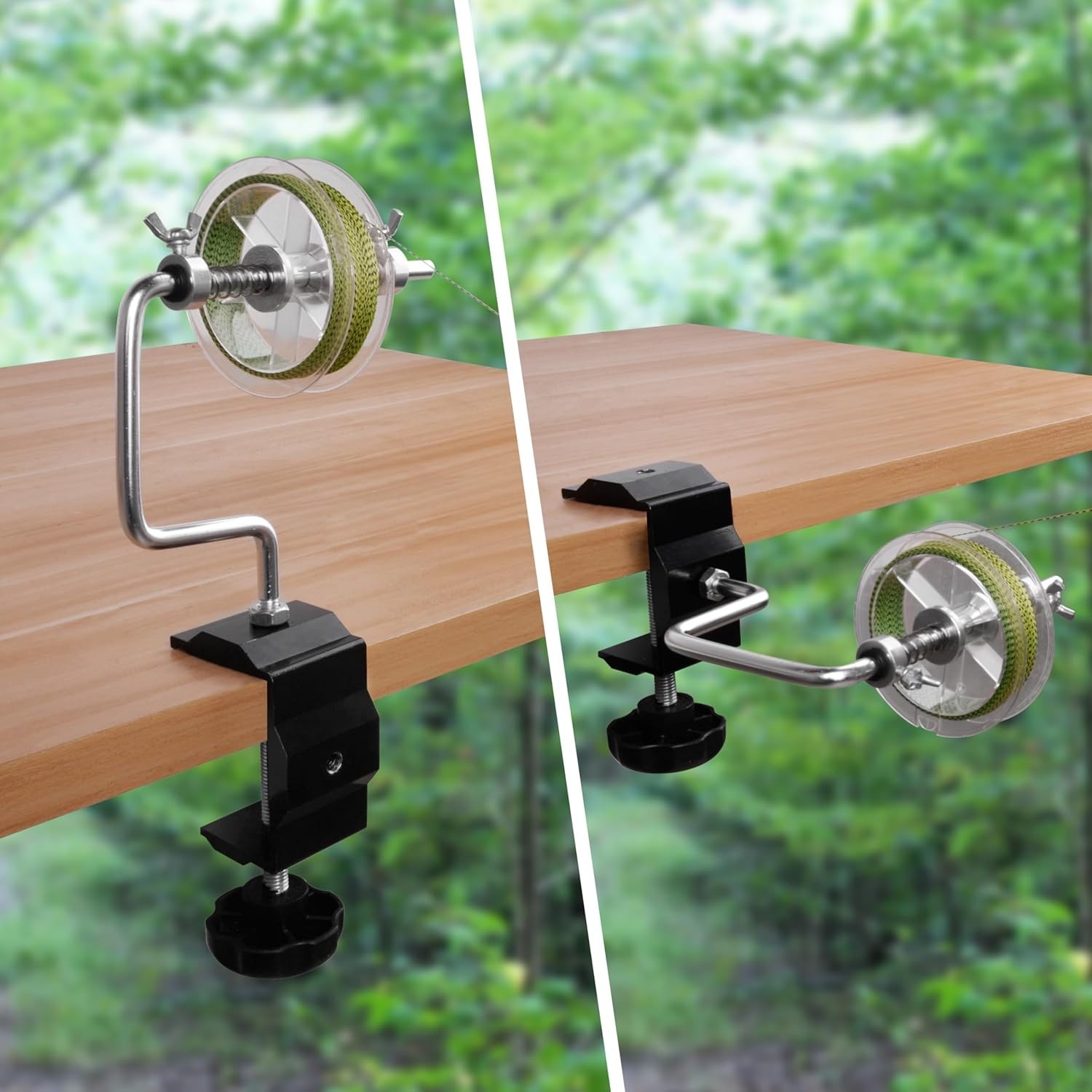 Effortless Fishing Line Spooler – Adjustable Design with Stable Clamp System