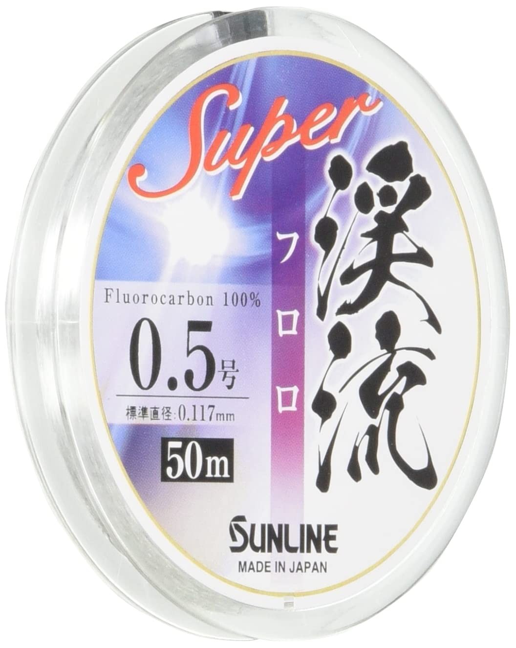 SUNLINE Line Super Keiryu Fluoro 50m No. 0.5 Clear