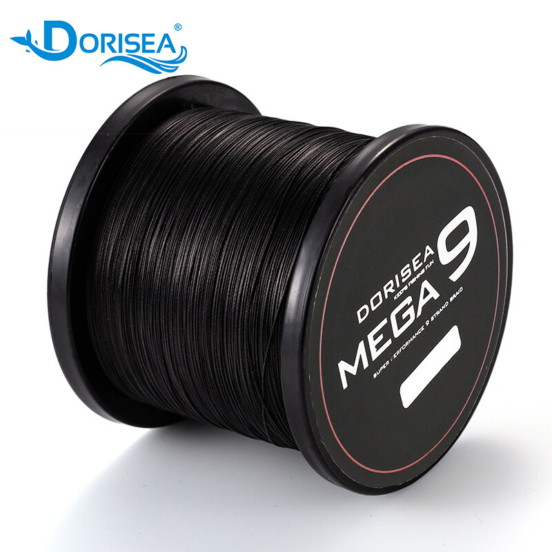 Dorisea Mega 9 Strand Braided Fishing Line Round Dynema Braid 100 300 500m 1000m
