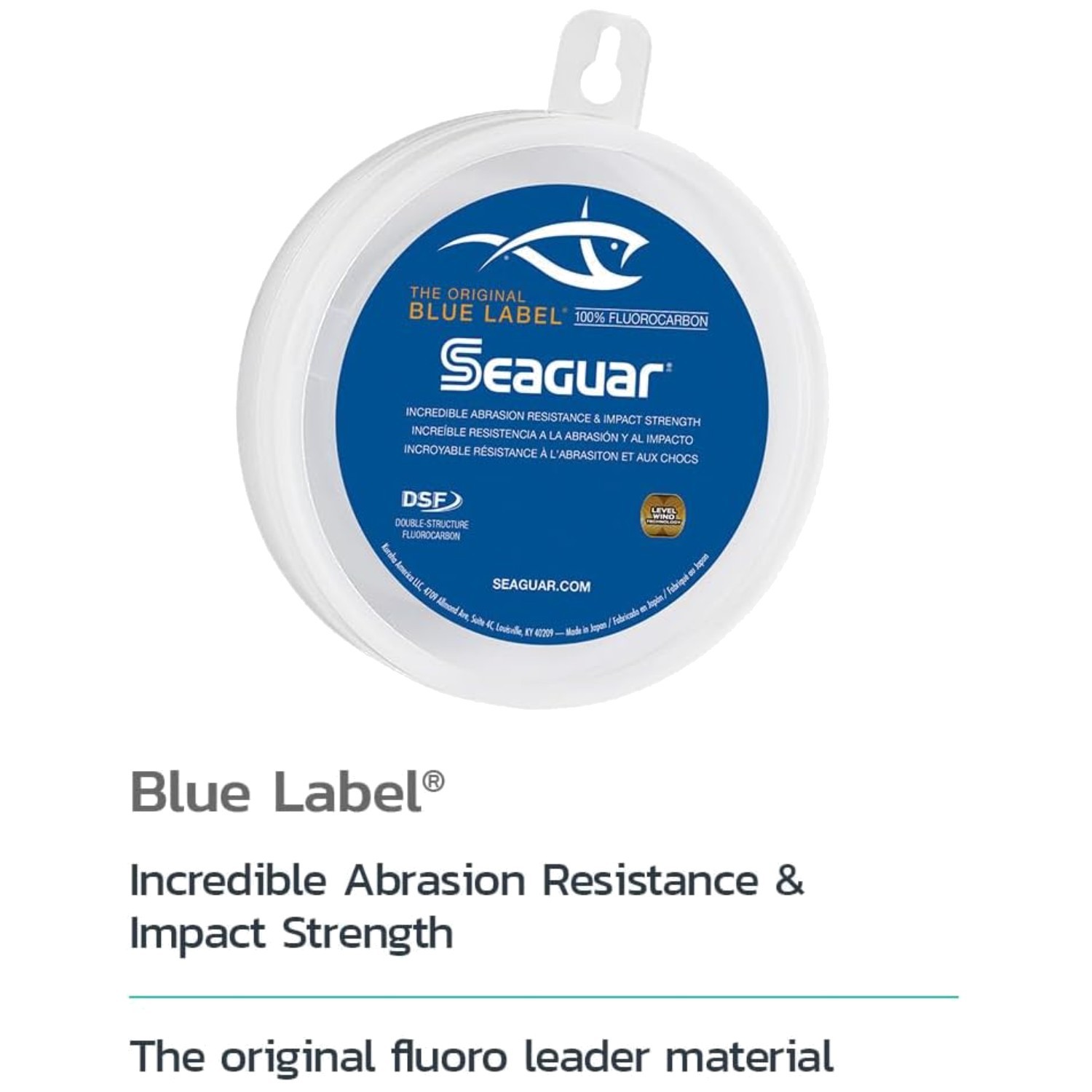 Saltwater Leader Line, Blue Label, 100yd 40lb Fluorocarbon