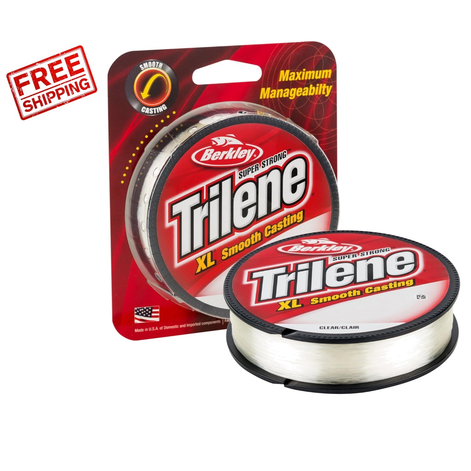 Durable Trilene XL Monofilament Fishing Line – 990 Feet, 4lbs Breaking Strength