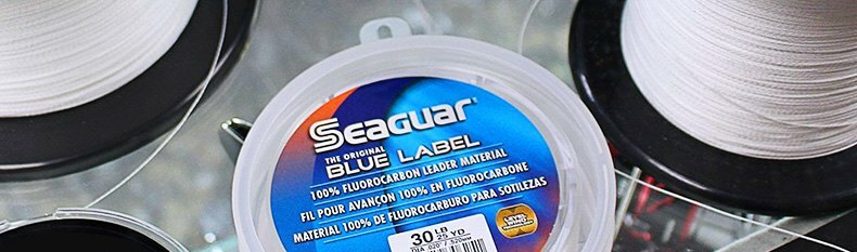 SEAGUAR ORIGINAL FLUOROCARBON INVISIBLE BLUE LABEL LEADER MATERIAL-25YRDS
