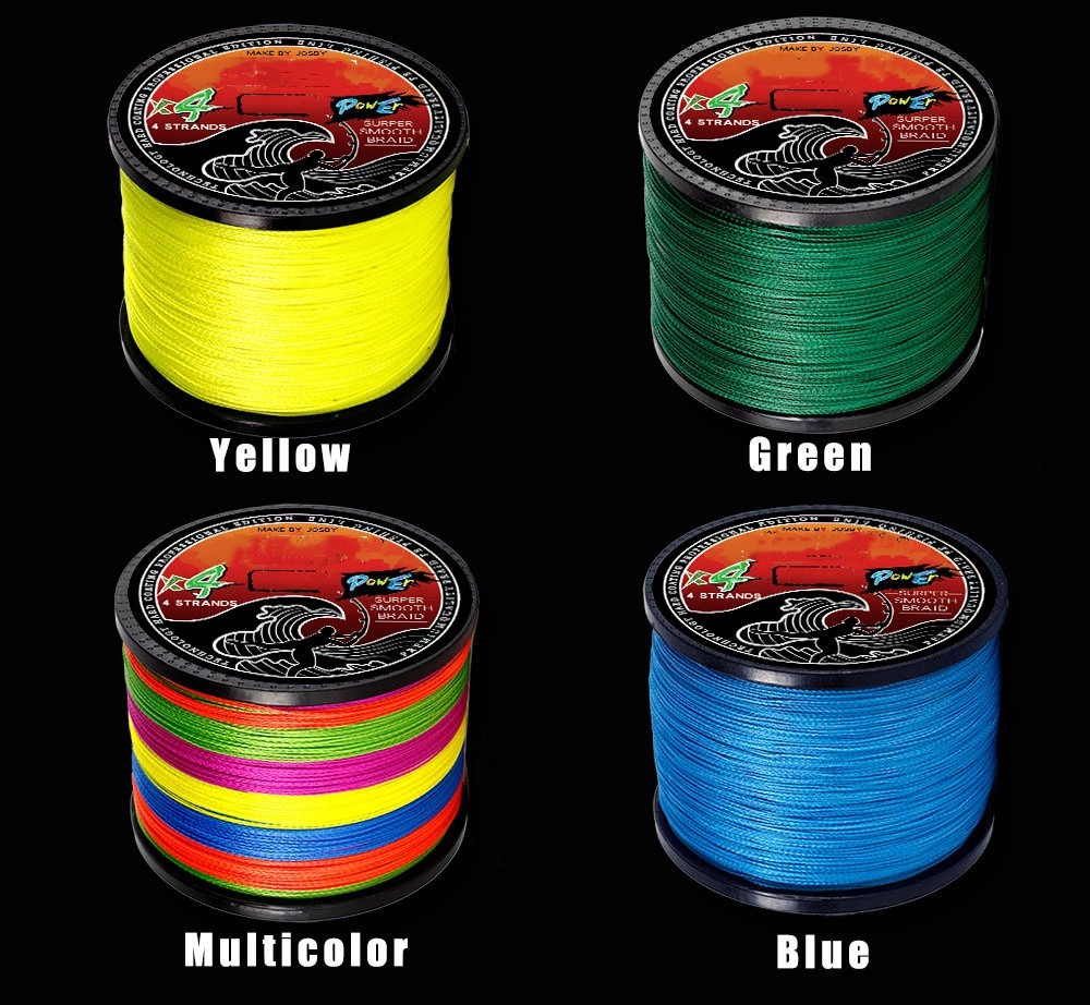 4Strands Fishing Line 300m/500m/1000m Braided PE Fishing Line – Strong & Durable