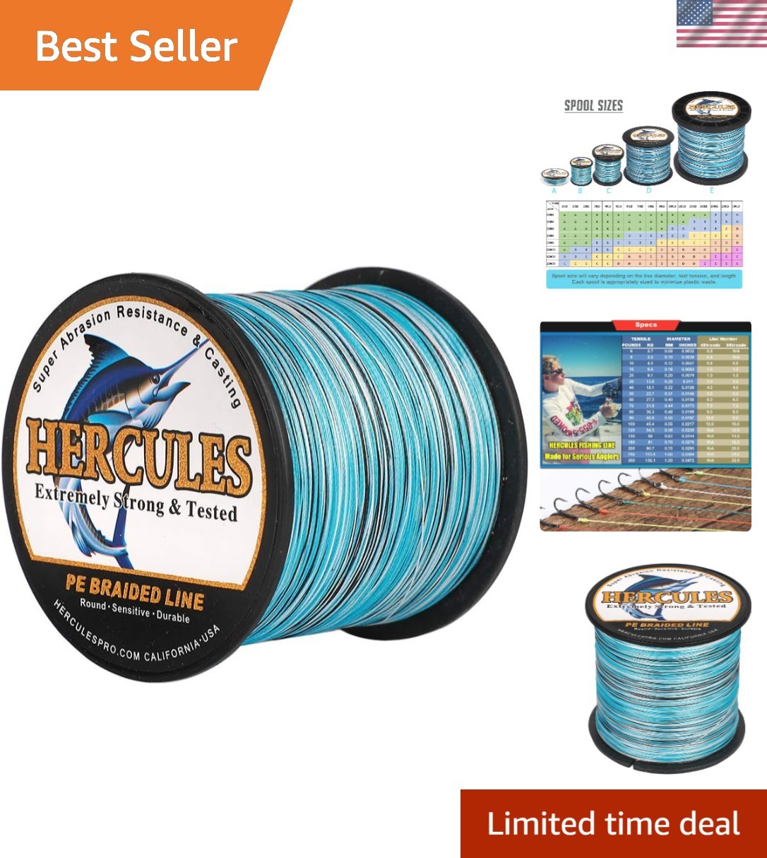 High Sensitivity 60LB 8-Strand Braided Fishing Line for Saltwater Adventures