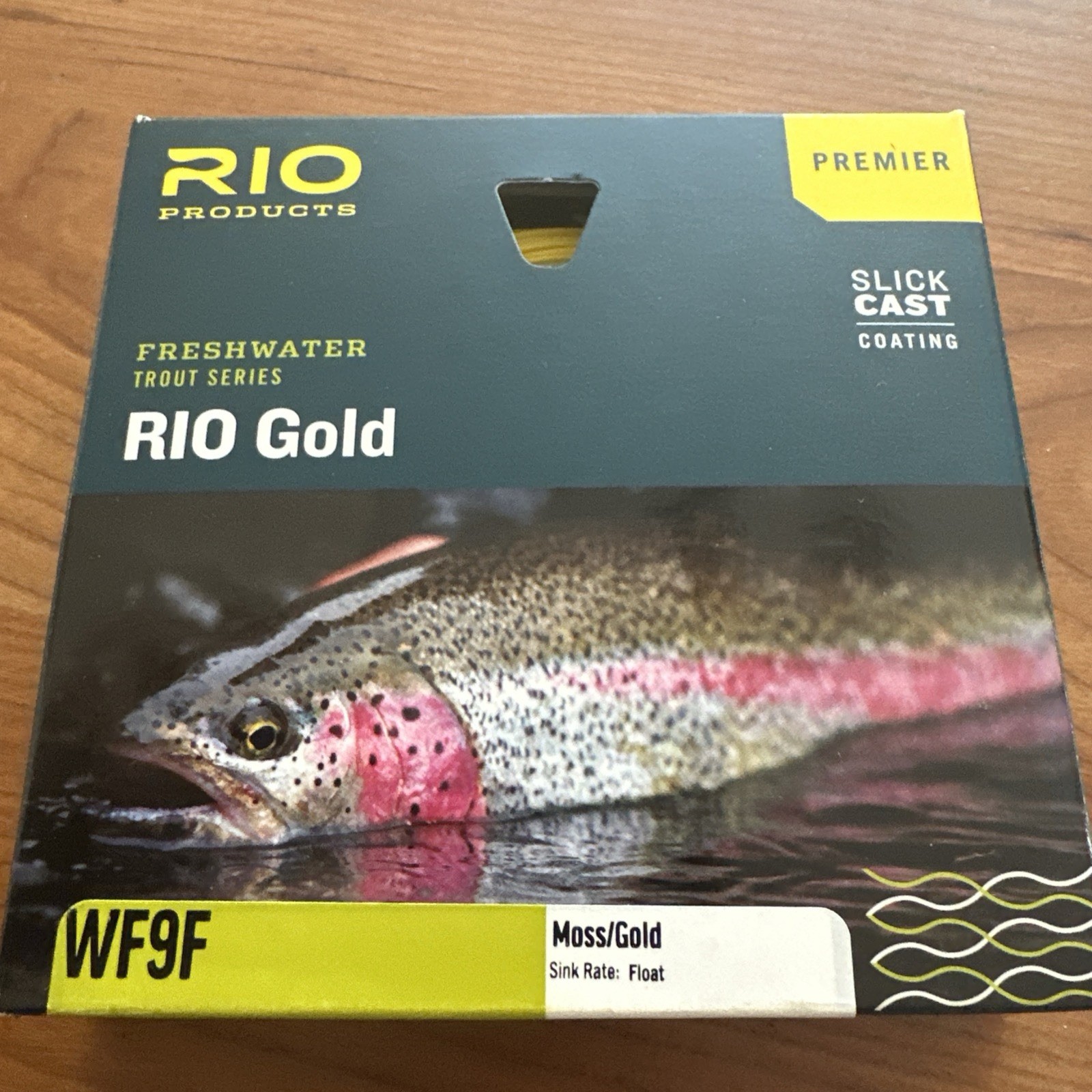 Rio Premier Gold Fly Line Moss/Gold WF9F FW Trout Series Slick Cast #22 – #2 New
