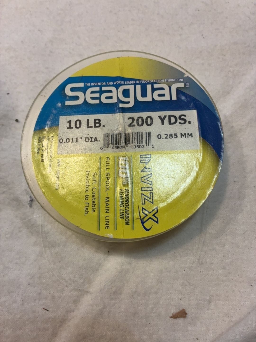 Seaguar InvizX Fluorocarbon Fishing Line 10 LB 200 Yards