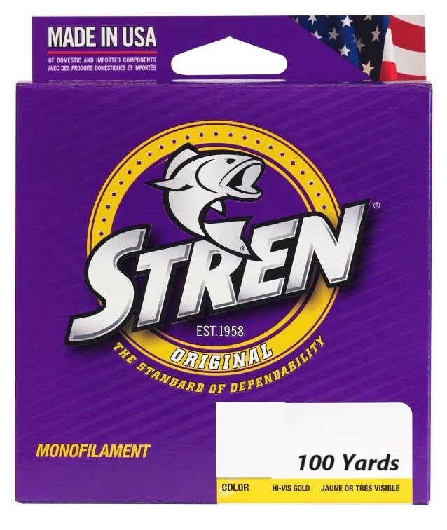 Stren Original Monofilament Hi-Vis Gold 100 Yards (Select Test)