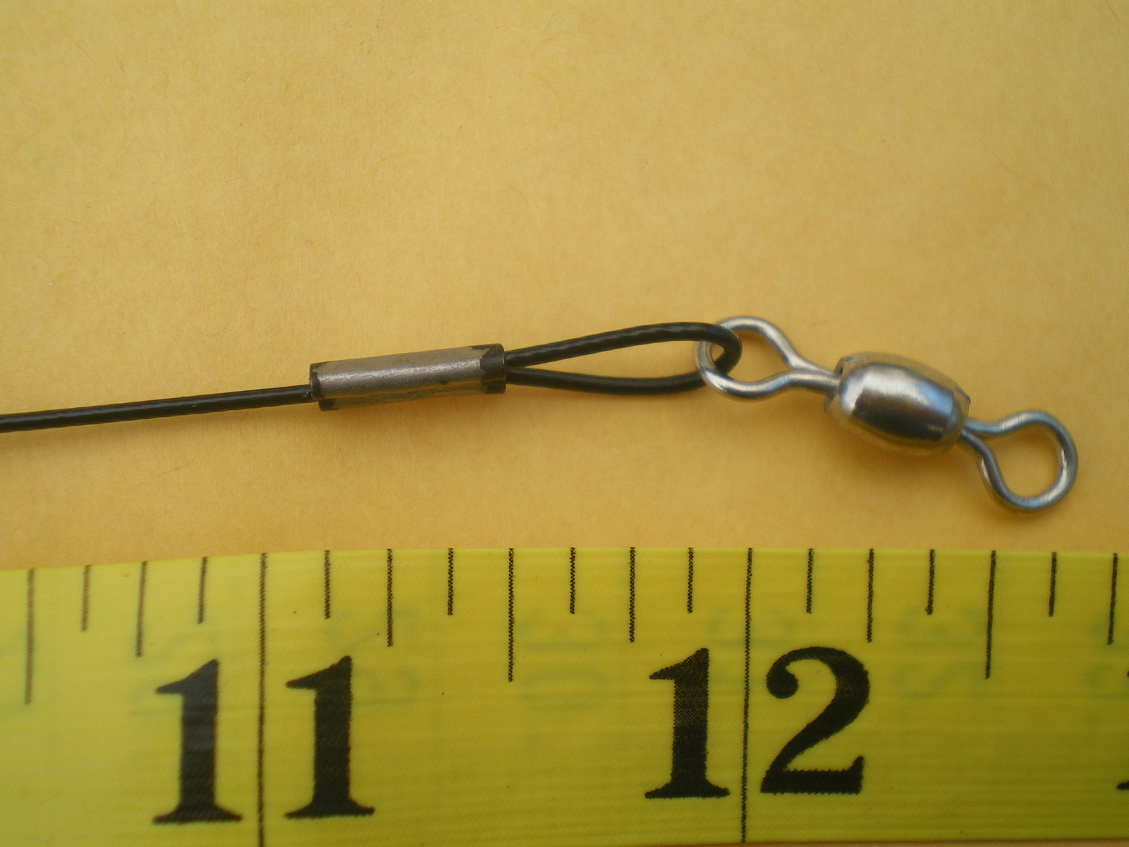 45 STAINLESS STEEL WIRE SPINNER LEADER 9″,12″ 15″, 100 LBS. TEST-15 EACH-BLACK