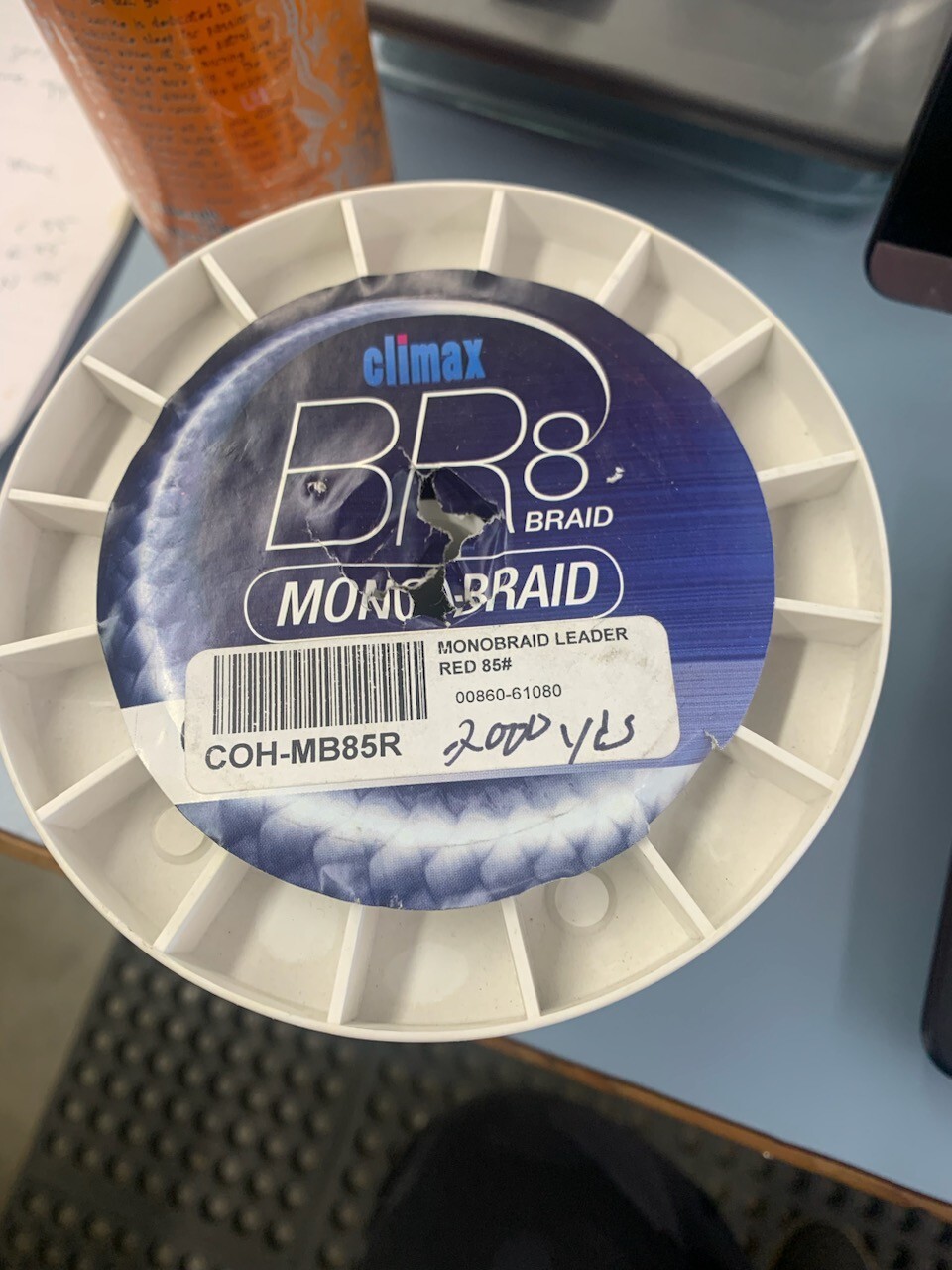 CLIMAX BR8 MONO BRAID RED 2,000YDS