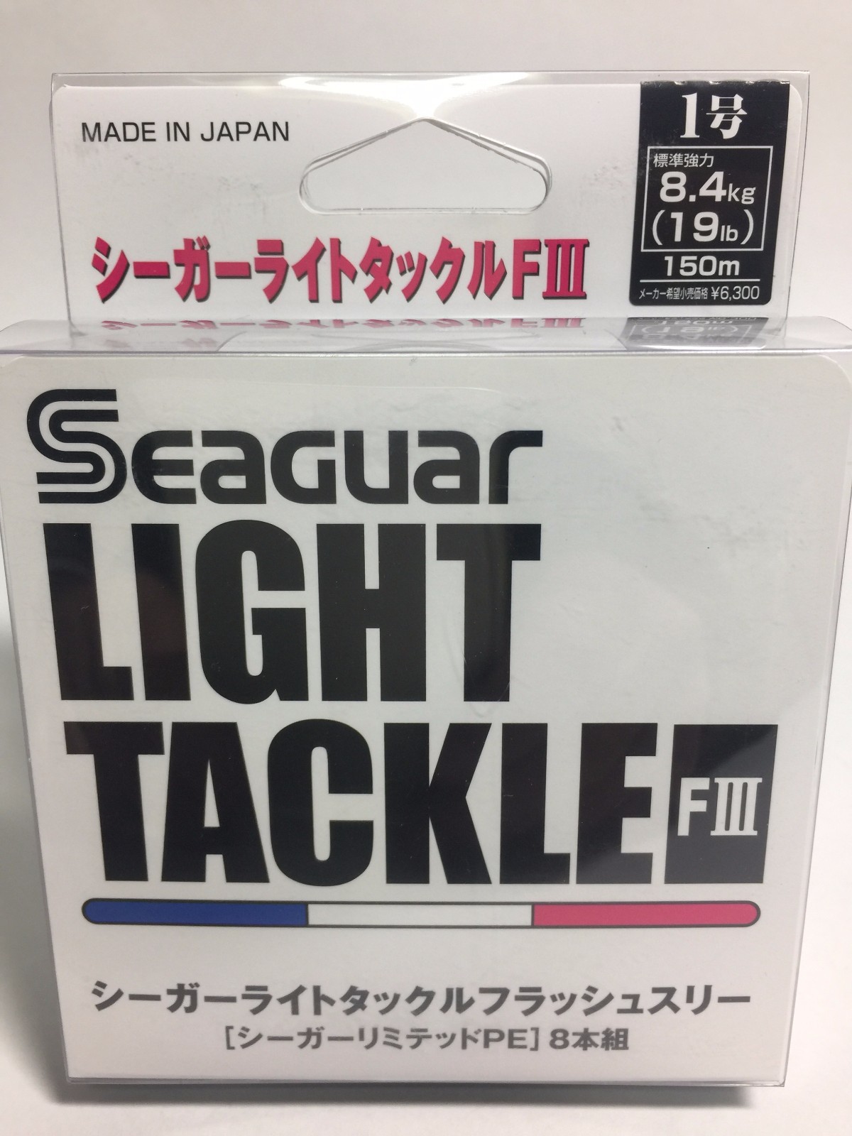 50997) Seaguar LIGHT TACKLE FLASH III 8 Braided PE Line #1(19lb/8.4kg) 150m