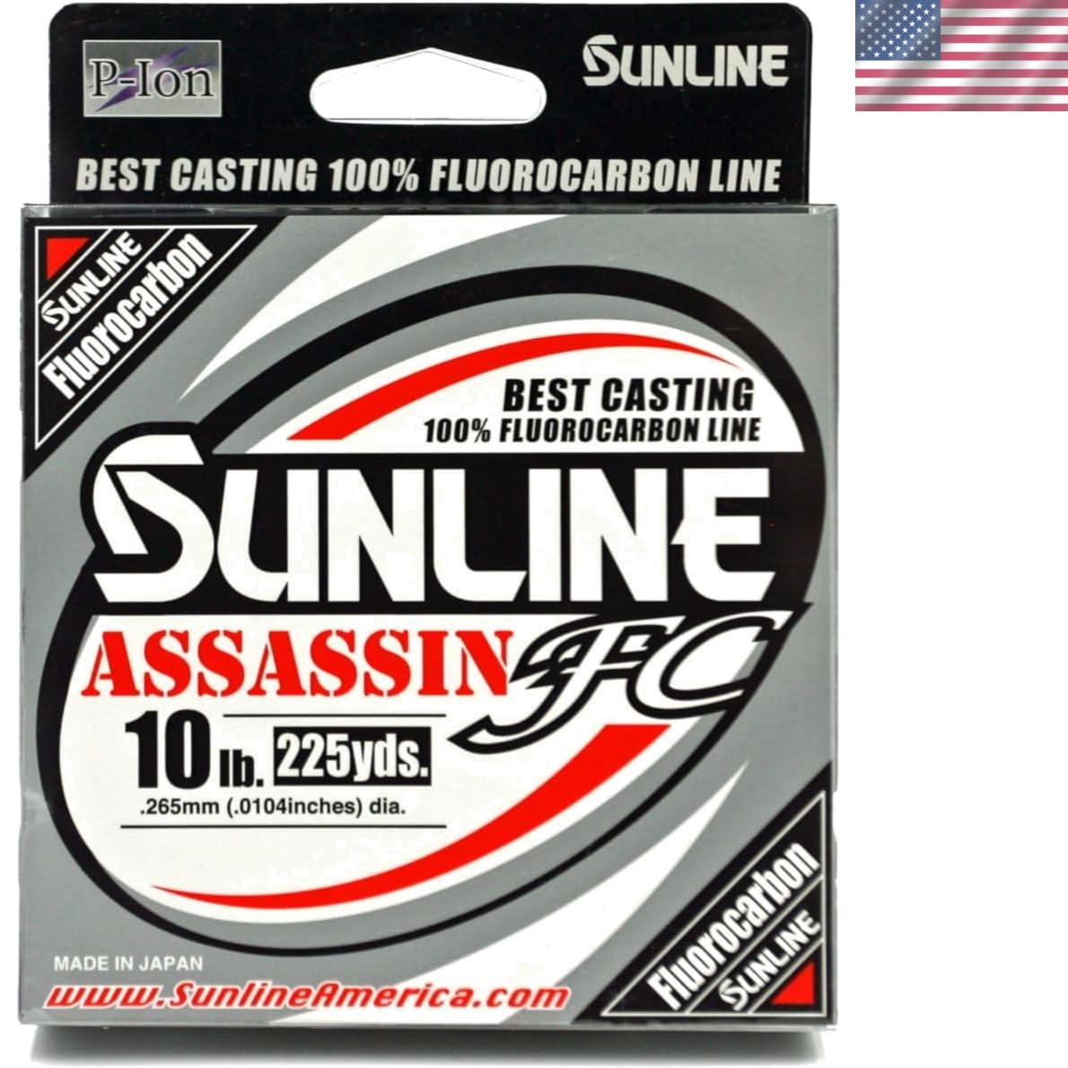 Invisible 10lb Assassin FC Fluorocarbon Line – 225 Yards, Enhanced Slickness