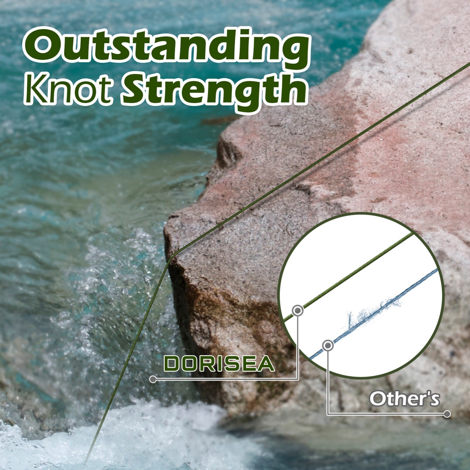 8 Strands Sinking Braid 8+1 White Power PE Braided Fishing Line 100m-1000m