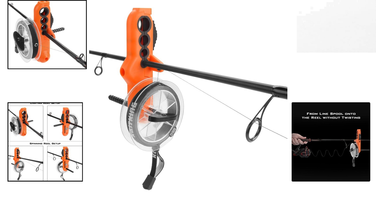 Patented Radius Line Spooler – Compact Tool for Twist-Free Fishing Lines