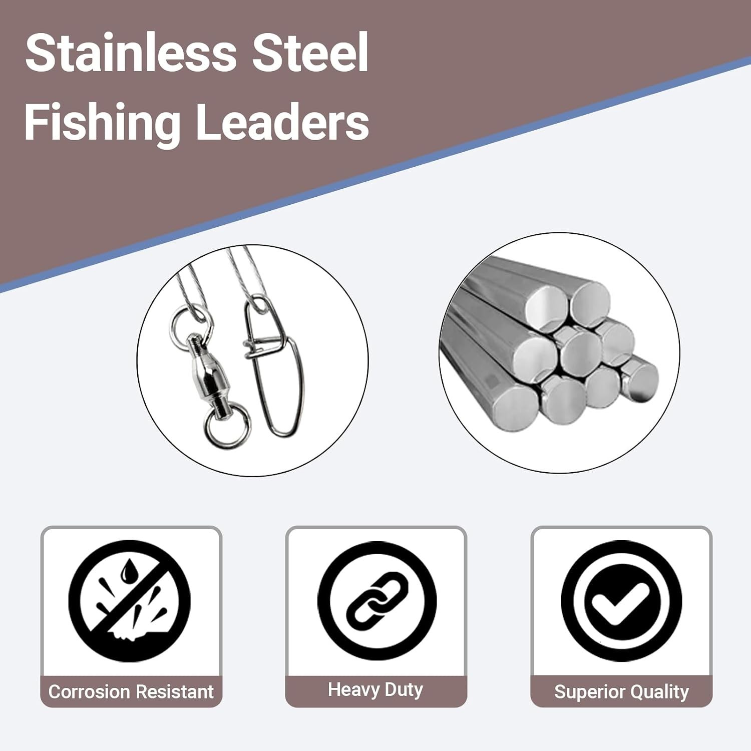 Rigs Line Fishing Leader Lure Baits Snap Wire Leader Fishing Wire Saltwater F…