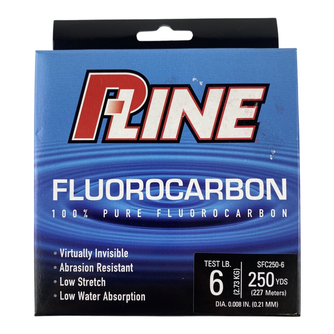 P-Line Soft Fluorocarbon Filler Fishing Spool 6lb 8lb 10lb 12lb 250yd Clear