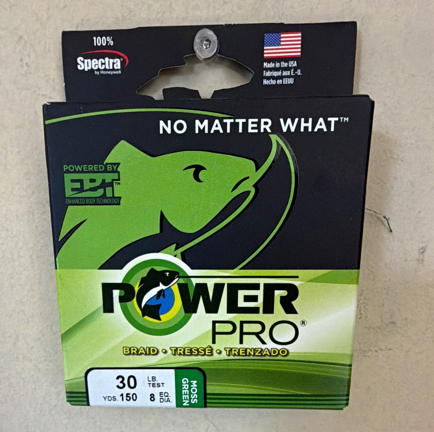 PowerPro Microfilament Spectra Braided Fishing Line Moss Green 30 lb 150 yd