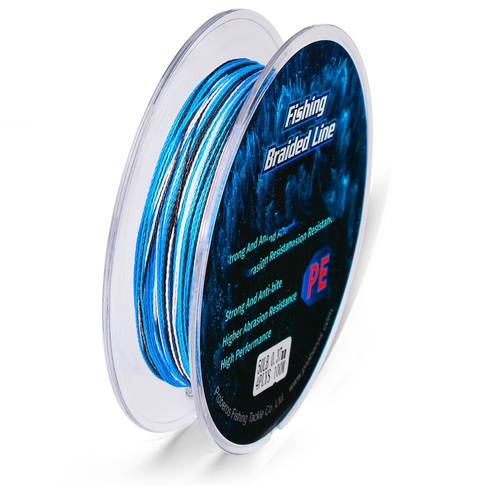 4 Strands Braided Power horse Fishing Line 2colors PE line 100M 0.6#-10#