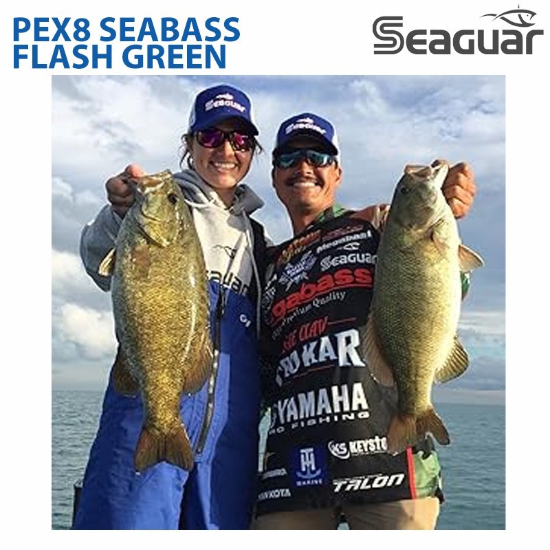 KUREHA SEAGUAR PEX8 SEABASS FLASH GREEN – Braid Line PE Line made in japan