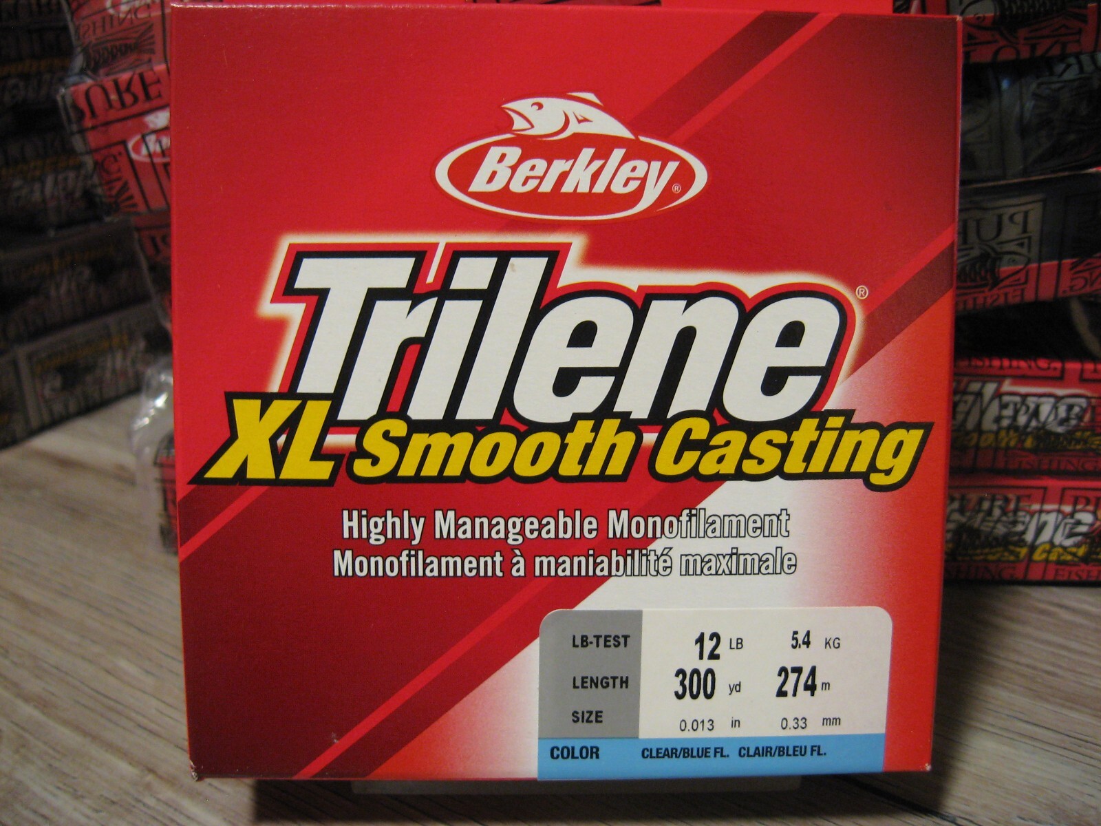Berkley Trilene XL Fishing Line – 12 LB Test – 300 YDs – Clear Blue Fluorescent