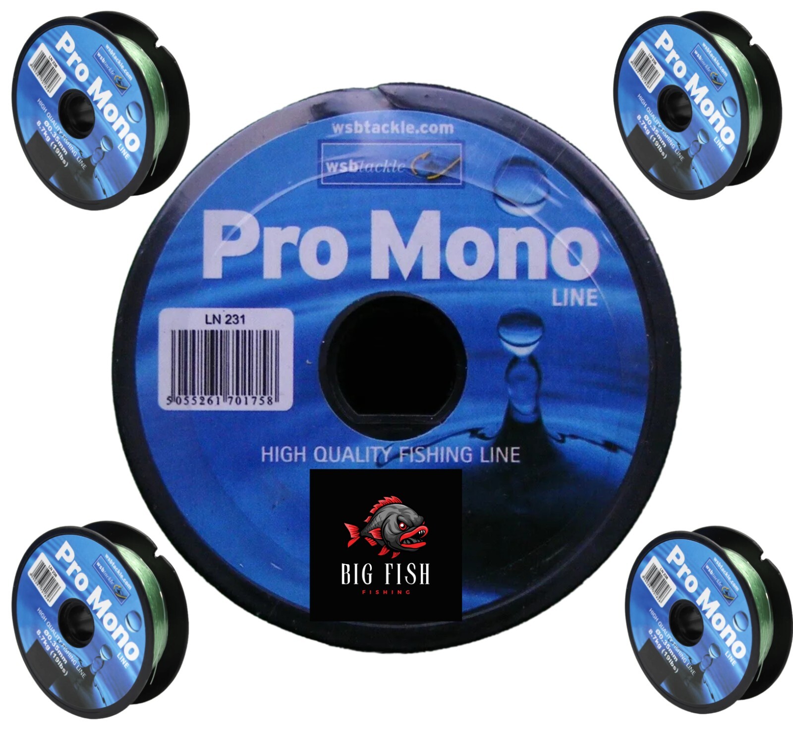 WSB Pro Mono Coarse Carp Fishing Line Abrasion Resistant Monofilament – 100m