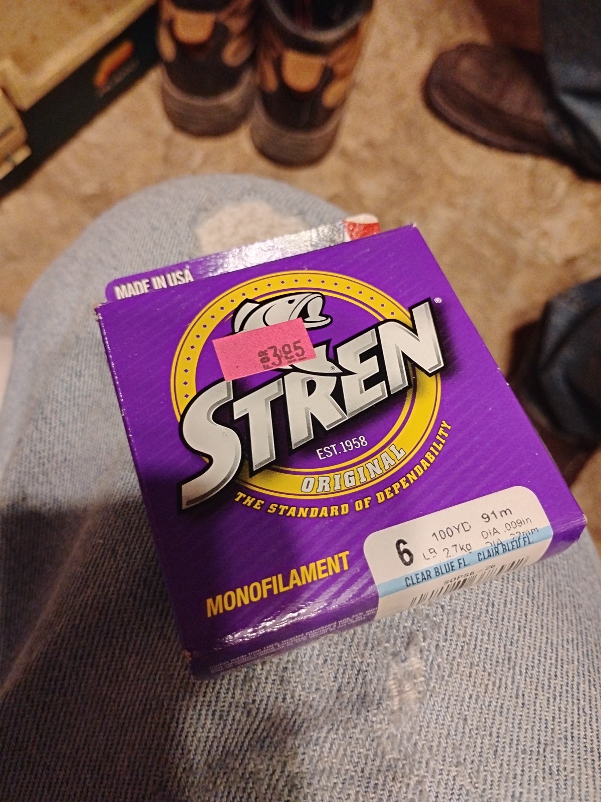 NEW STERN EXTRA STRENGTH Fishing Line 330 yds 6LB Diameter 13 LB Strength