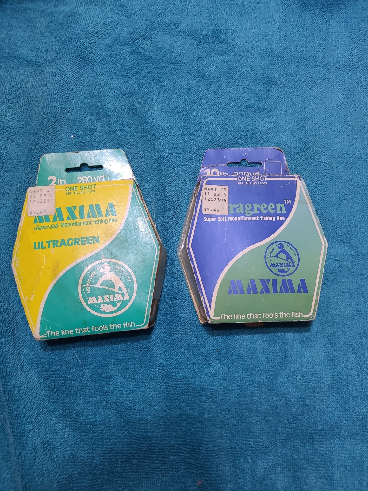 maxima fishing line 2lb And 10 Lb
