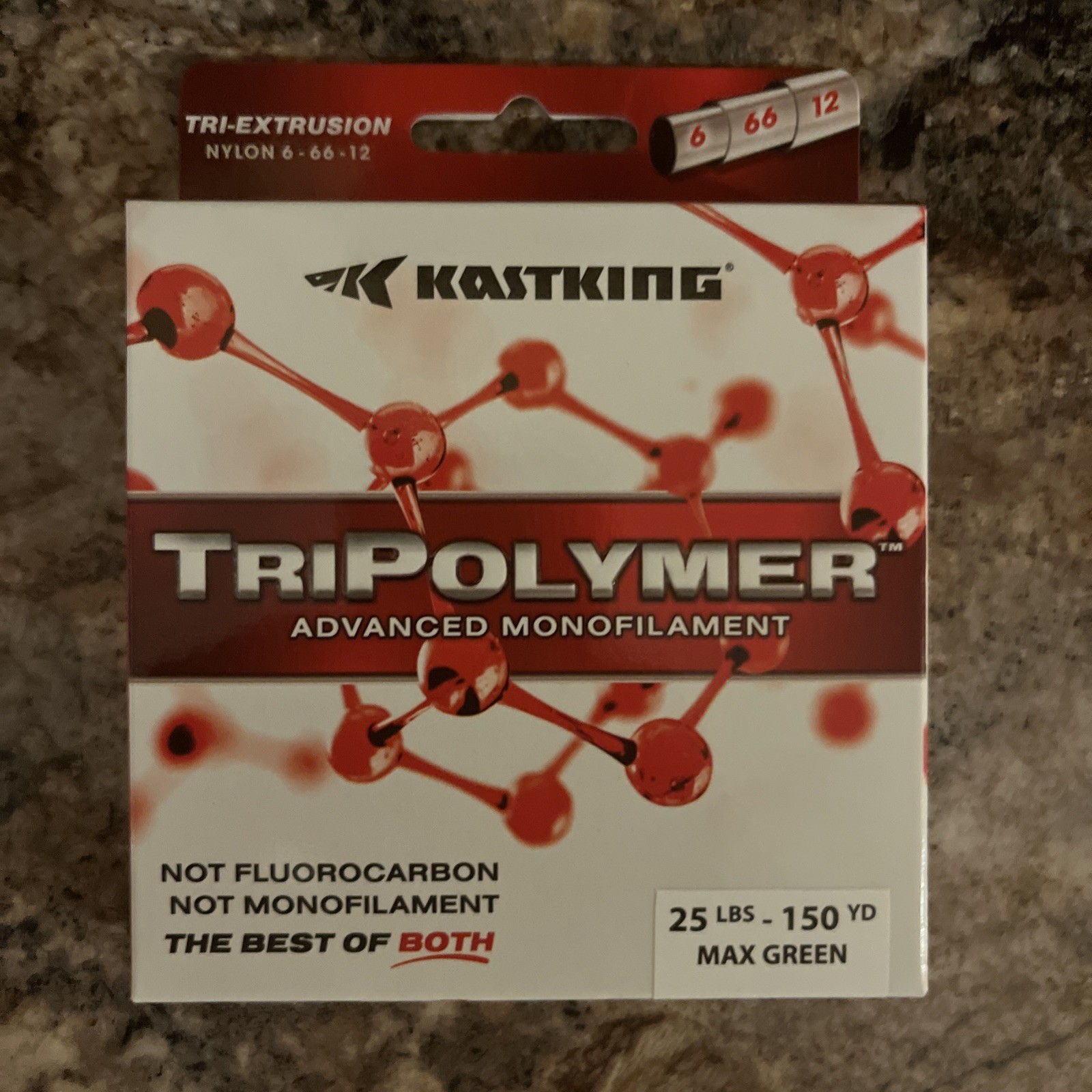 Kastking Tripolymer Advanced Monofilament 25lb Max Green 150yds