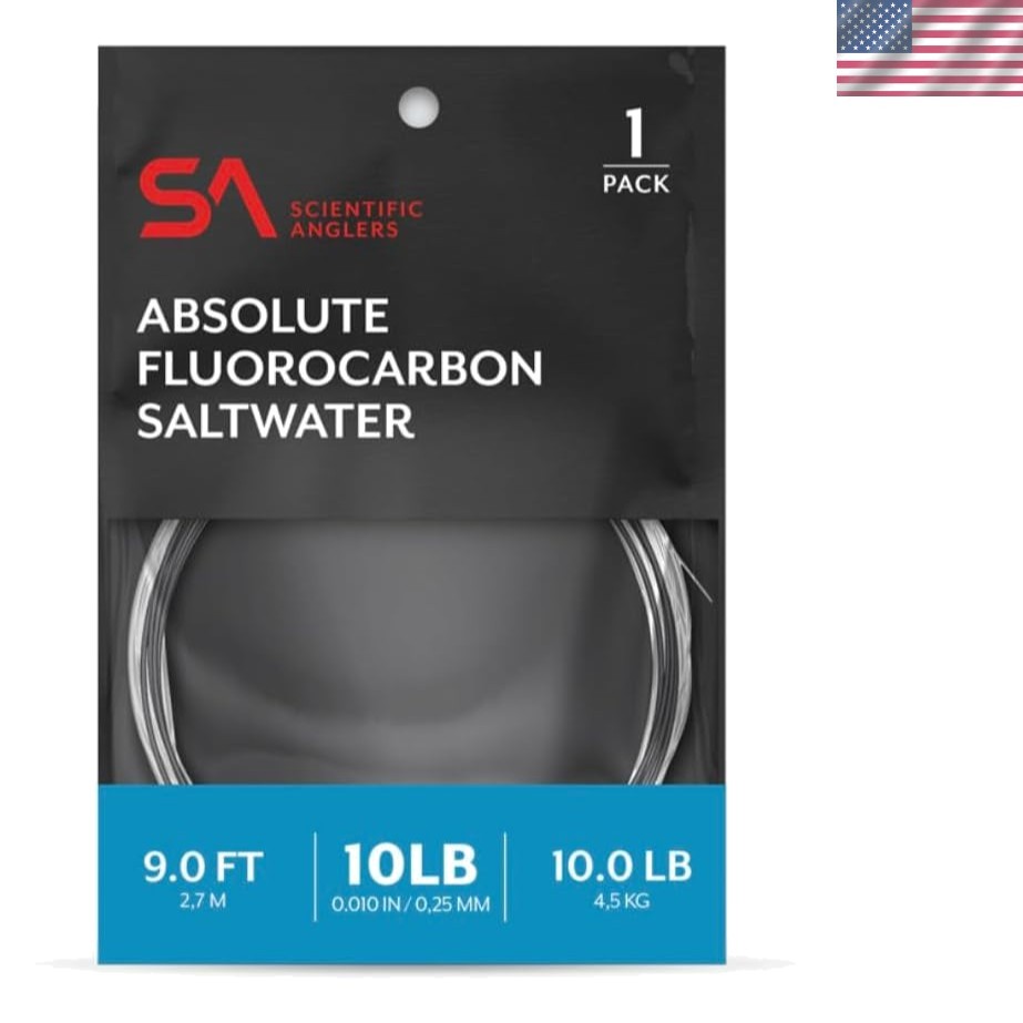 Absolute 9ft Fluorocarbon Saltwater Leader – Eco-Friendly & High Performance