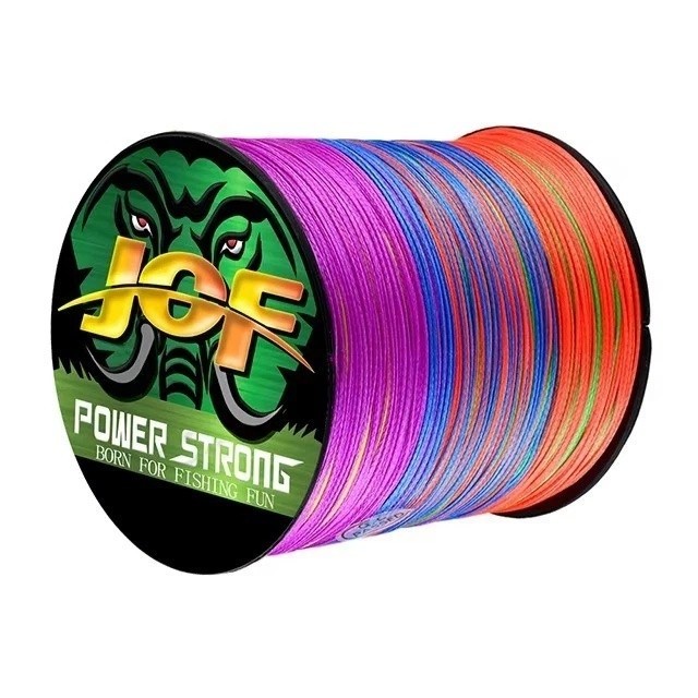 JOF 4 Strands Fishing Line 300/100M Braided PE Fishing Strong Fishing Line Multi