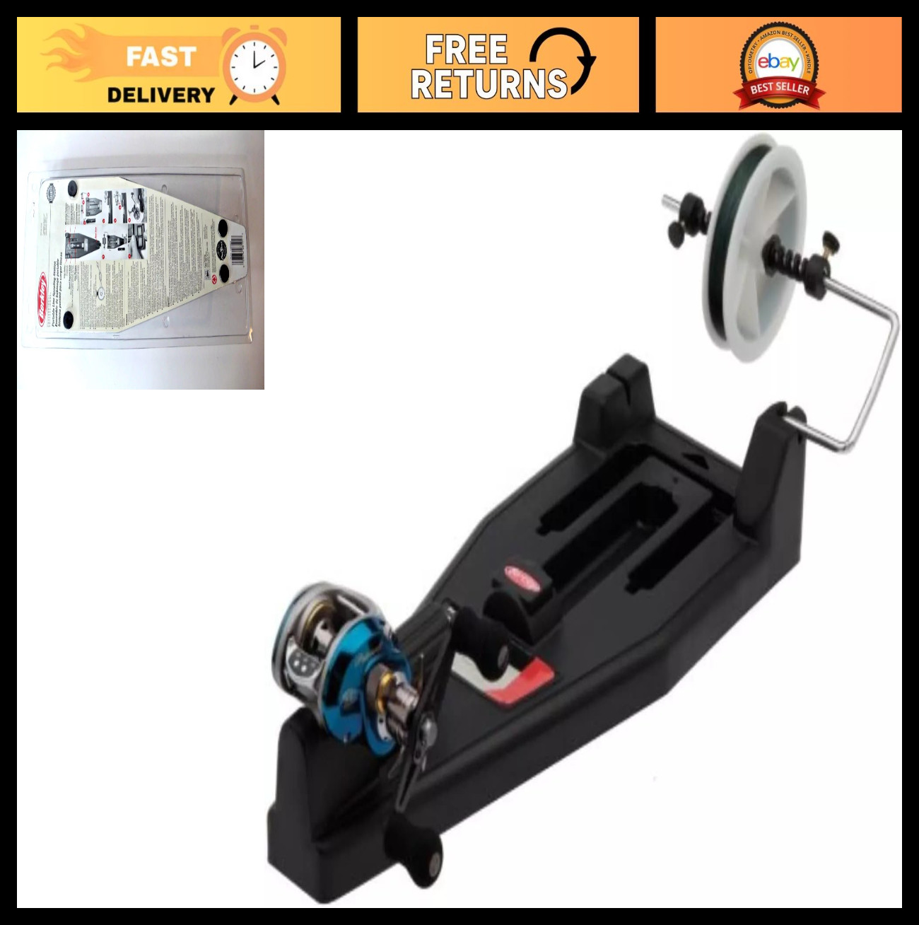 Fishing Line Spooler Tool for Easy Spooling – Compatible with All Models