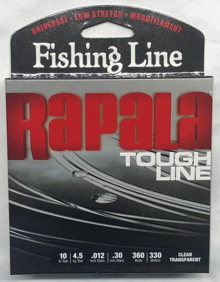 Rapala Tough Line Fishing Line 10lb Test 360 Yard Universal Low Stretch Mono NOS