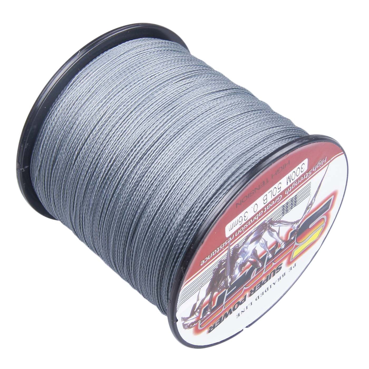 Gray 300M/1000M/500M/100M pe Dynema Braided Fishing Line 6LB-300LB