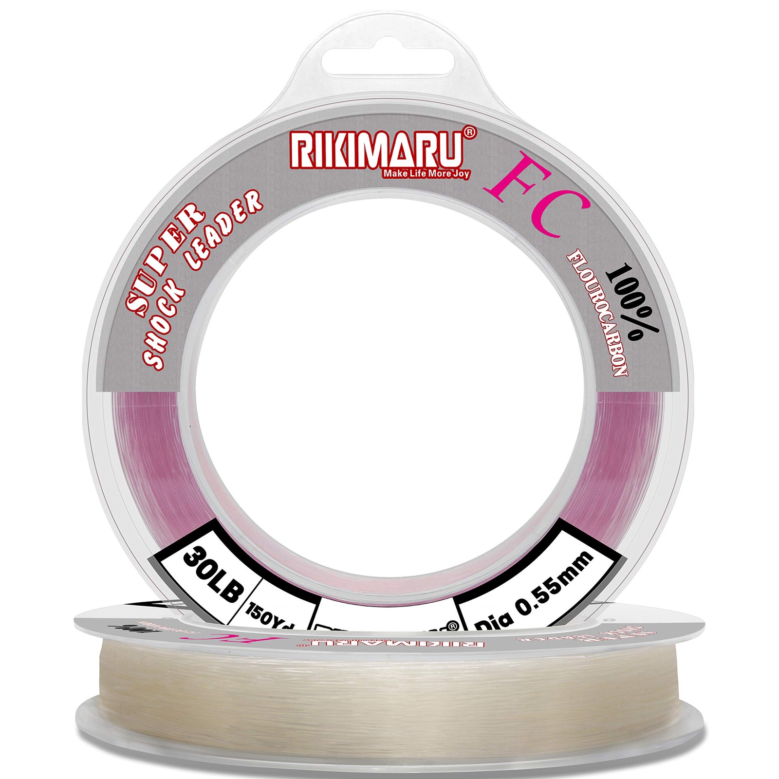100% Fluorocarbon Fishing Line 50 Yards, 80LB Test, Clear Color
