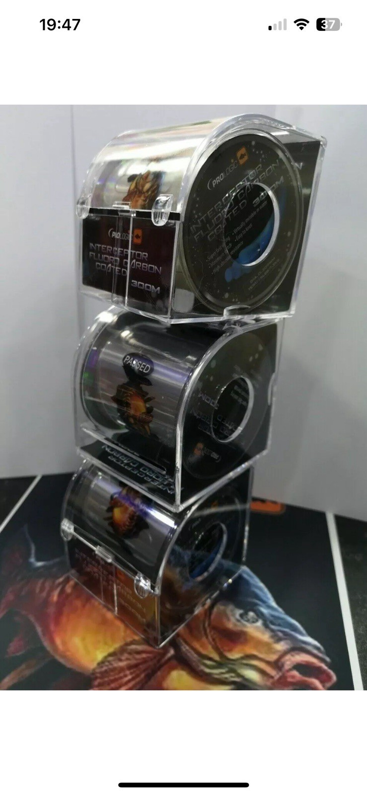 Pro Interceptor Virtually invisible Line 300m bluk spools 15 18 lbs CARP FISHING