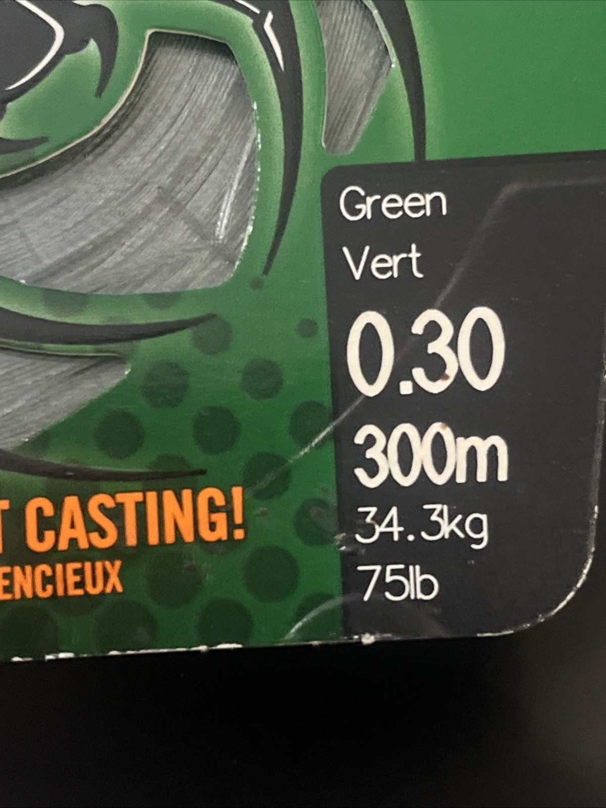Spiderwire 8 Moss Green 75LB 34.3KG 300yd Braid HIGH PERFORMANCE spider wire