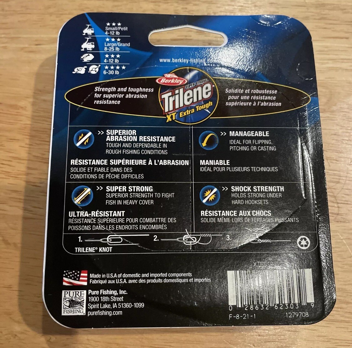 Berkley XTFS10-22 Trilene XT 10lb Monofilament 300 Yard Fishing Line
