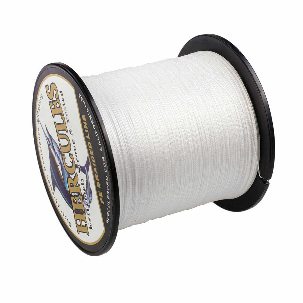 HERCULES Strong 328 – 1094 Yard PE White Braid Fishing Line Saltwater 10-300lbs