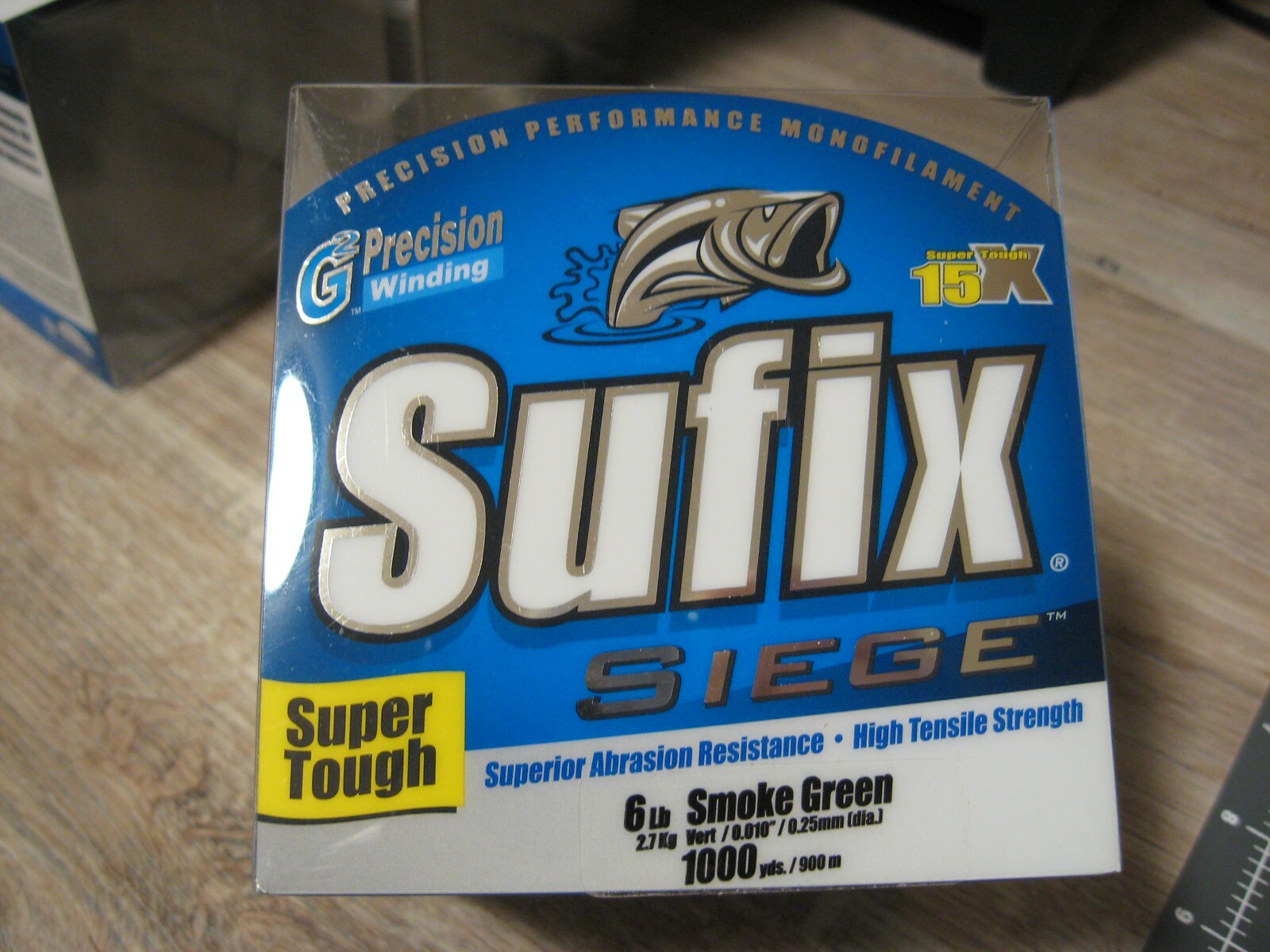 1000 YDs Sufix Siege Performance Monofilament Fishing Line 6 Lb Test Smoke Green