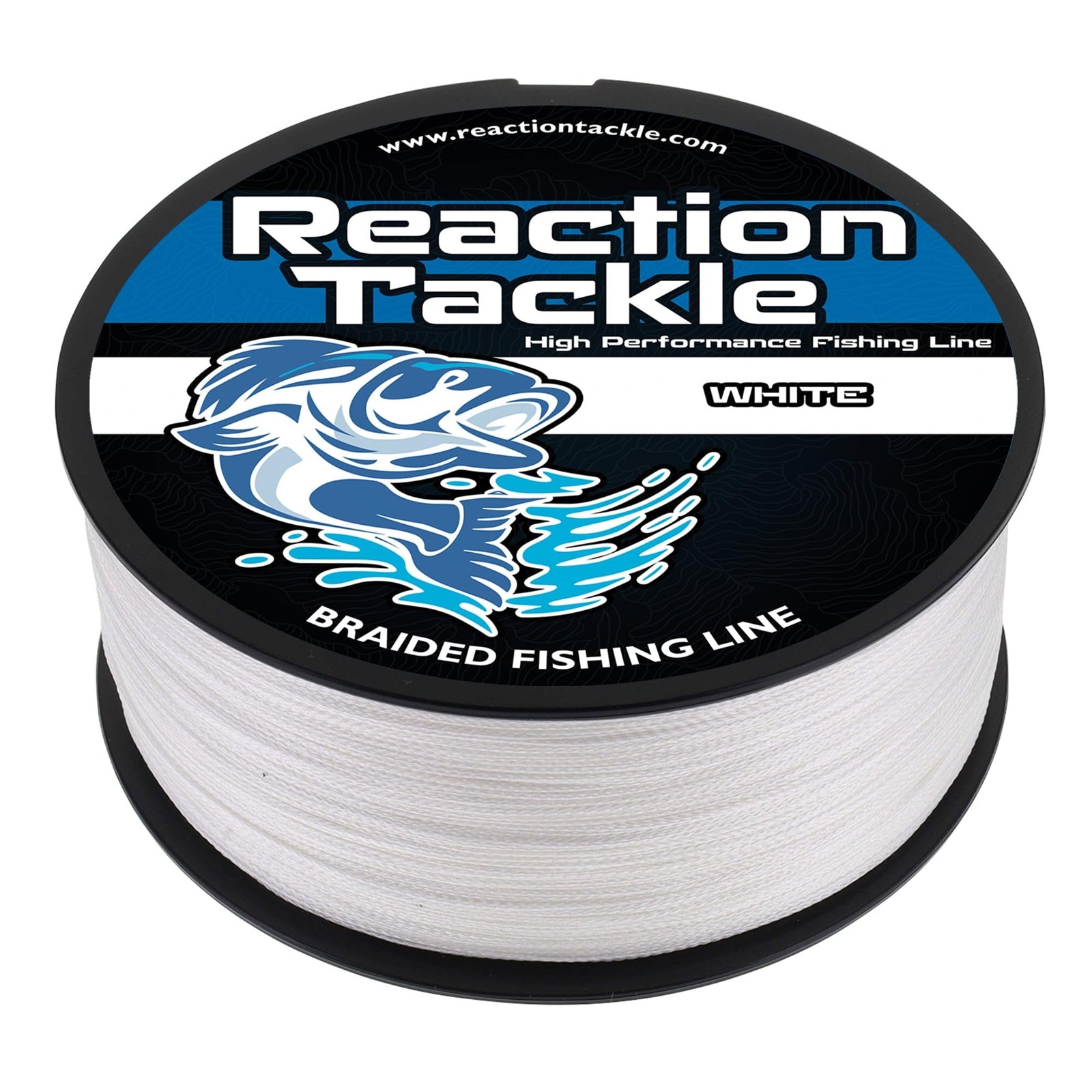 Reaction Tackle Braided Fishing Line, White, 20LB, 150 yd