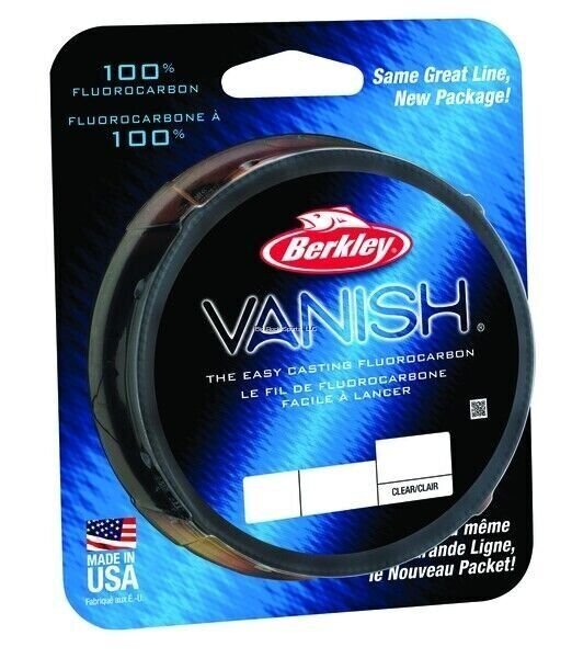 Berkley Vanish Fluorocarbon Fishing Line 8lb 250yd Filler Spool Clear VNFS8-15