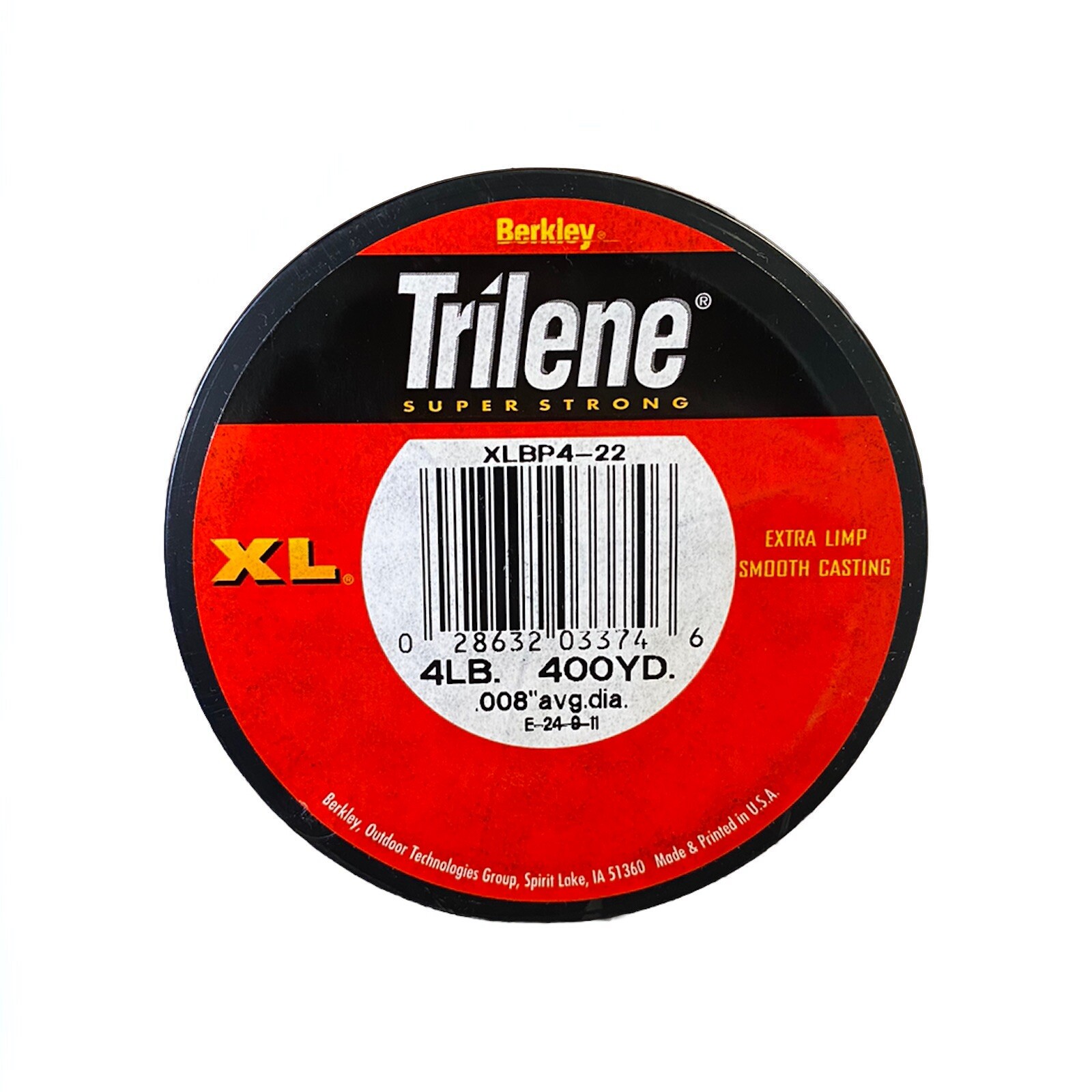 Berkley Trilene 4 LB 400 Yards XL SMOOTH CASTING Low Vis Green FREE Gift Inside!