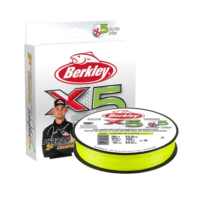 Berkley X5 Braided Fishing Line 80lb Test Flame Green 164 Yard Spool 0.016in dia
