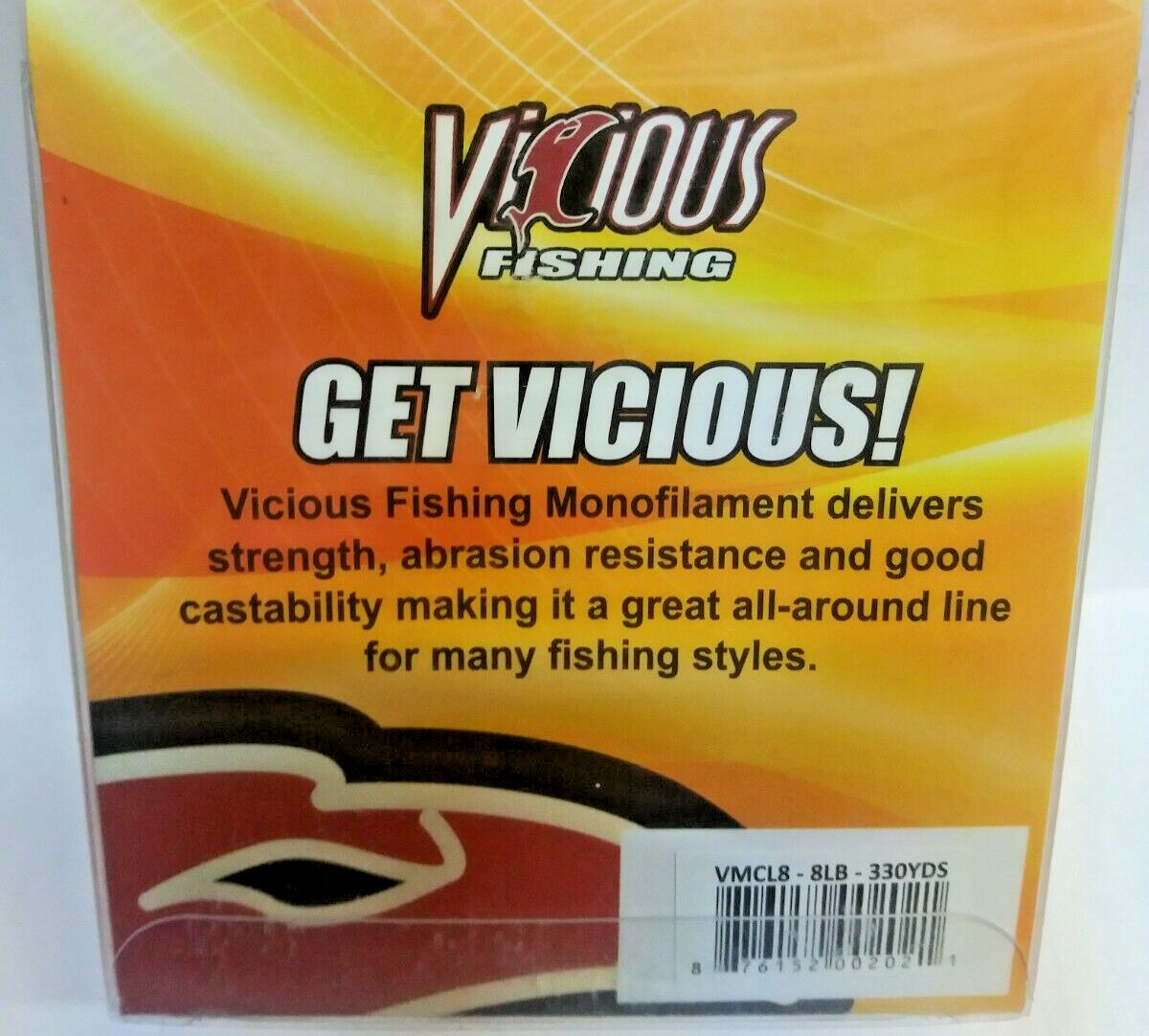 VICIOUS FISHING MONOFILAMENT 8 LB/330YARDS (VMCL8)