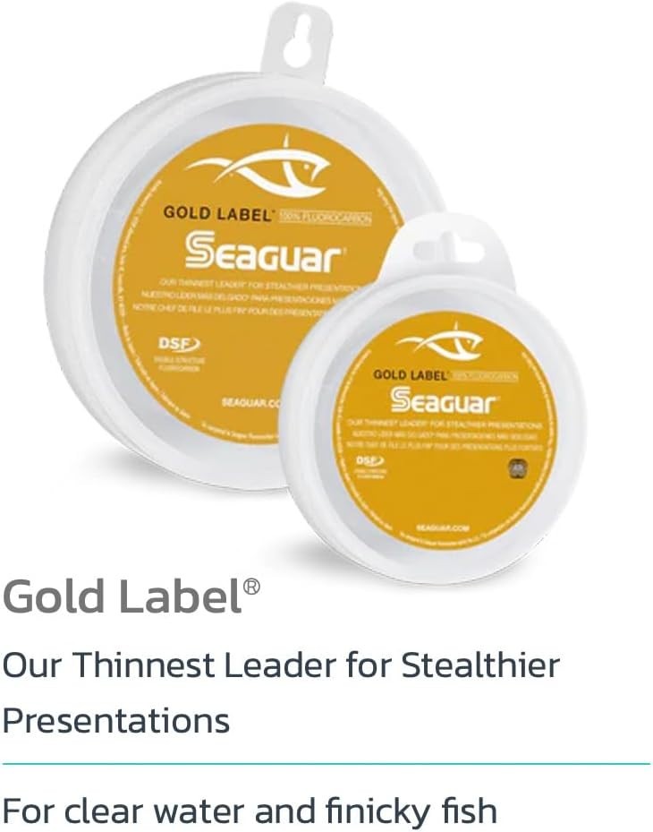 Gold Label 40lb Fluorocarbon Fishing Line – Invisible & Durable 75 Feet Length
