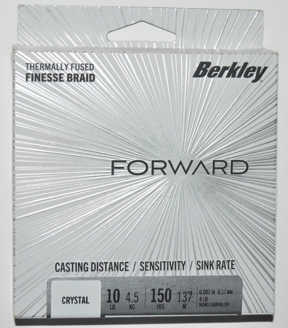 berkley forward facing sonar finesse braid 10 Lb 150yds fishing line crystal