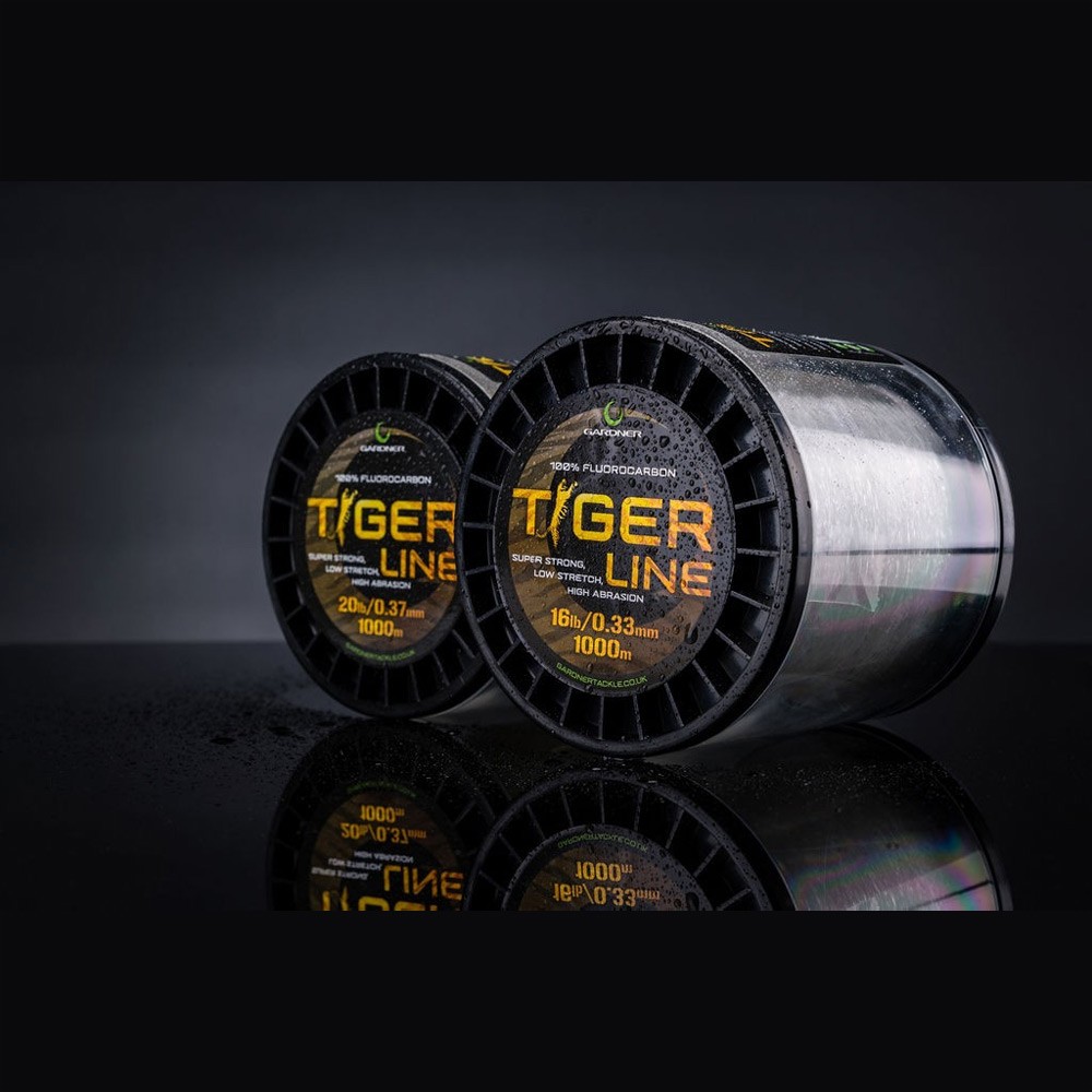 Gardner Tackle Tiger Line Fluorocarbon Mainline – Carp Barbel Coarse Fishing