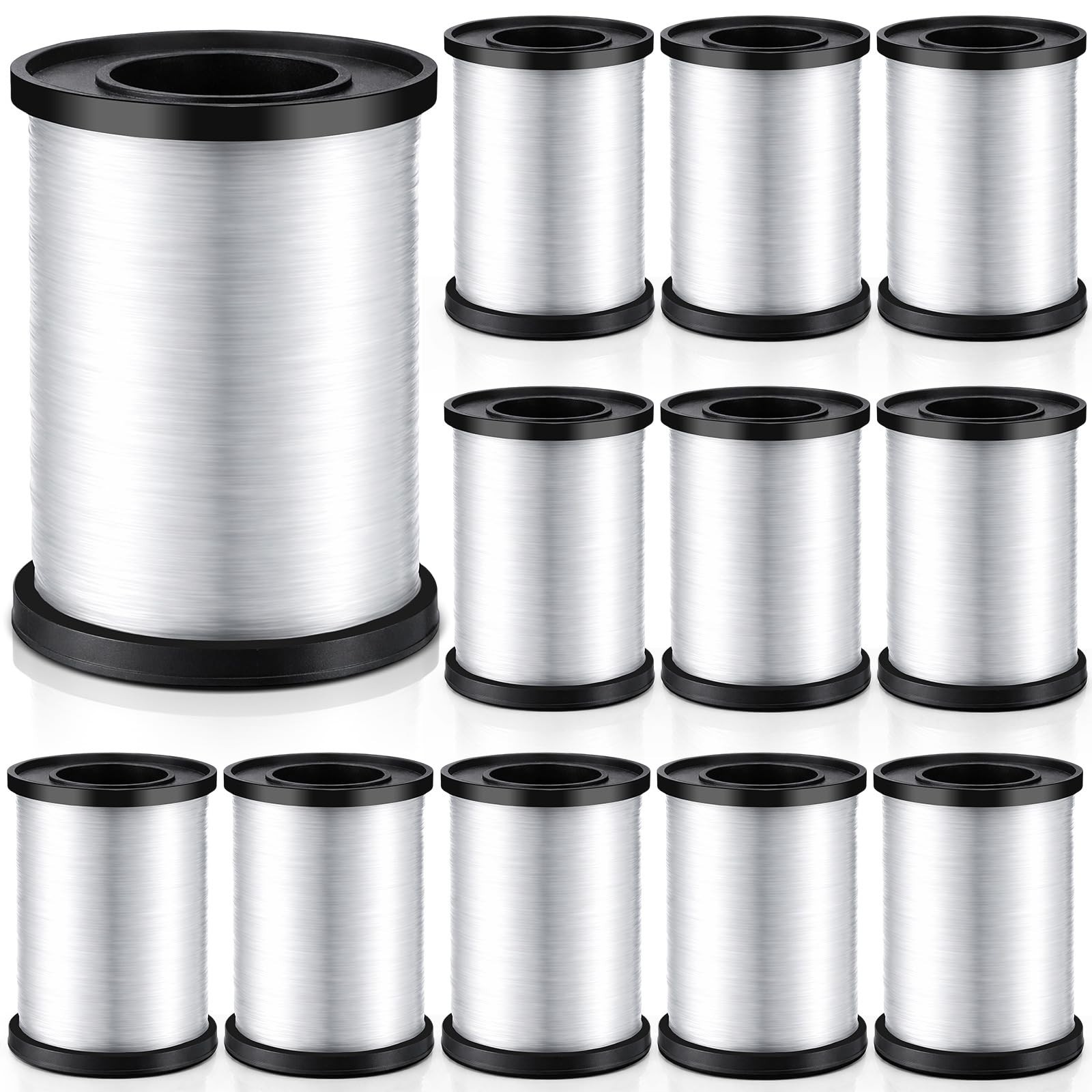 Clear Fishing Line 6564 Yards, 0.25mm Invisible Nylon Thread for Jewelry & Craft